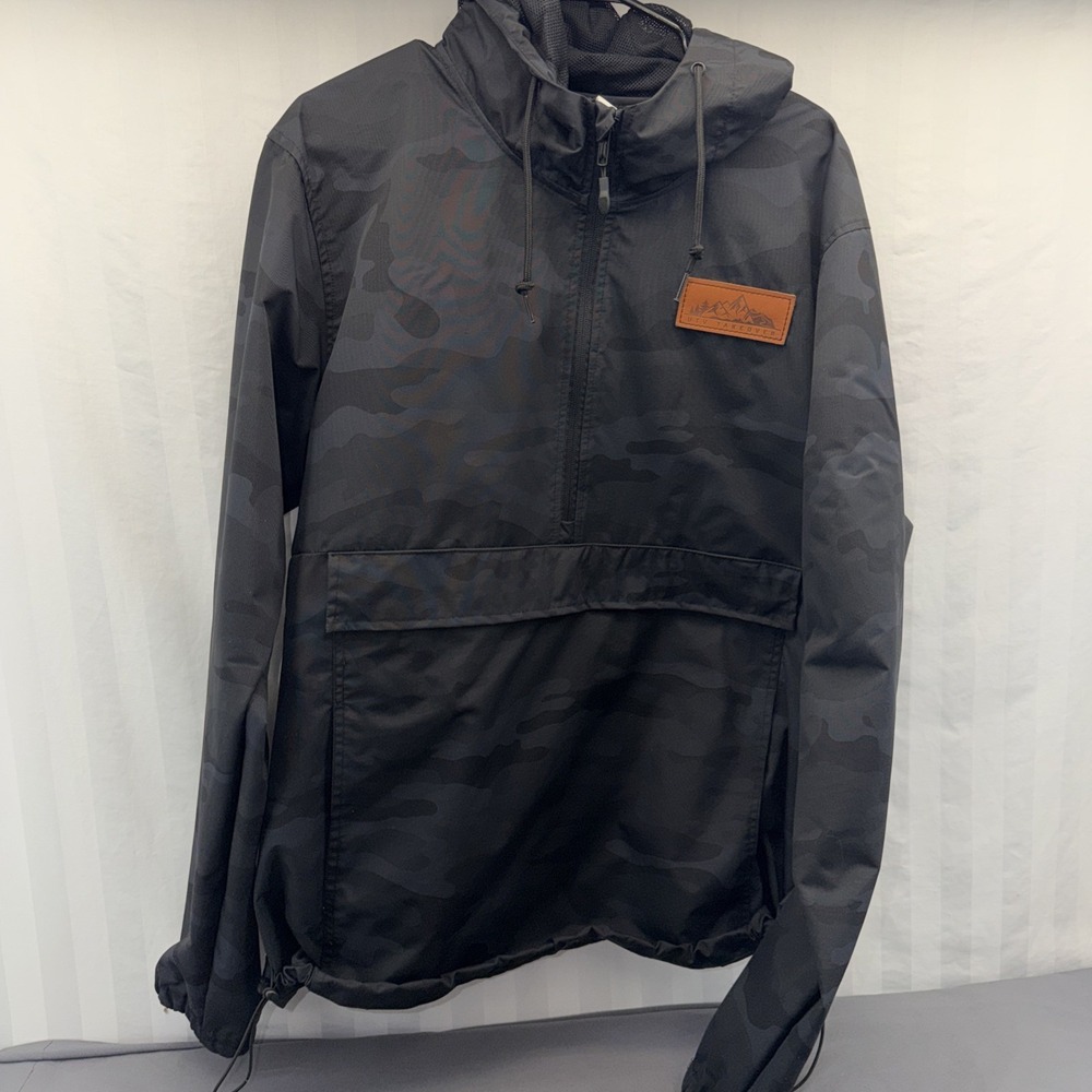 Etv‎ Takeover Black Camo Half Zip Jacket Xl